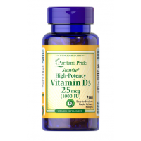 Puritan's Pride High Potency Vitamin D-3 1000 IU 200 softgels