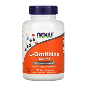 Now L-Ornithine 500 mg 120 veg caps