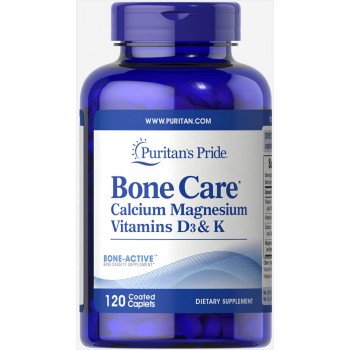 Puritan`s Pride Bone Care Calcium, Mag, vit. D3 & K 120 caps