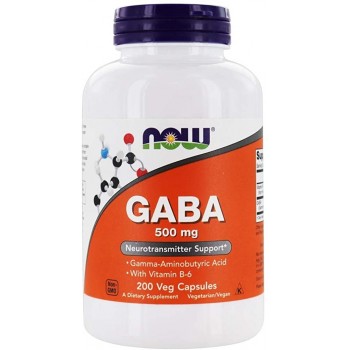 Now Gaba with Vitamin B6 500mg 200 vcaps