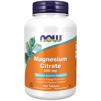 Now Magnesium Citrate 200mg 100 tablets