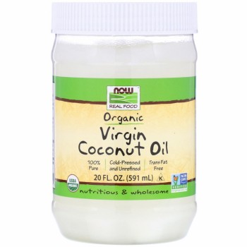 Now Virgin Coconut Oil Organic 591 ml