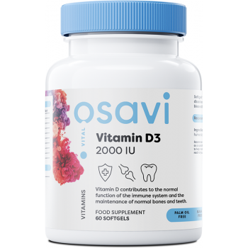 Osavi Vitamin D3 2000IU 60 softgels