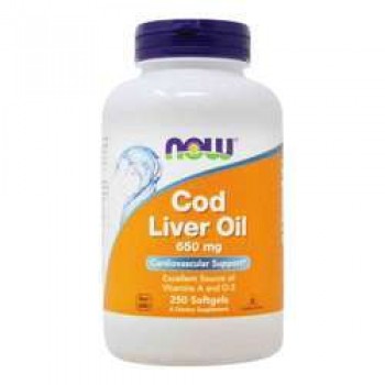 Now Cod Liver Oil 650 mg 250 softgel