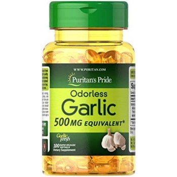 Puritan`s Pride Odorless Garlic Extract 500 mg 100 softgel