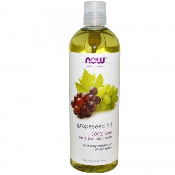 Now Grapeseed Oil 100% Pure Senzitive Skin Care 473 ml