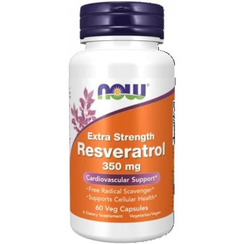 Now Resveratrol Extra Strength 350mg 60 vcaps