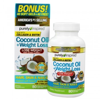 Purely Inspired Coconut Oil Weight Loss 80 softgels