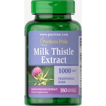 Puritan`s Pride Milk Thistle Extract 1000 mg 180 softgel
